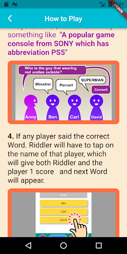 Word Quizzes - Guess the Words Screen 2