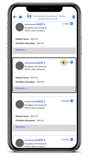 Android application Touchstone Investments Mobile screenshort