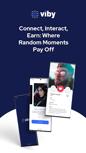 Android application Viby: Random Video Calls screenshort