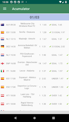 Android application Daily Betting Tips Predictions screenshort