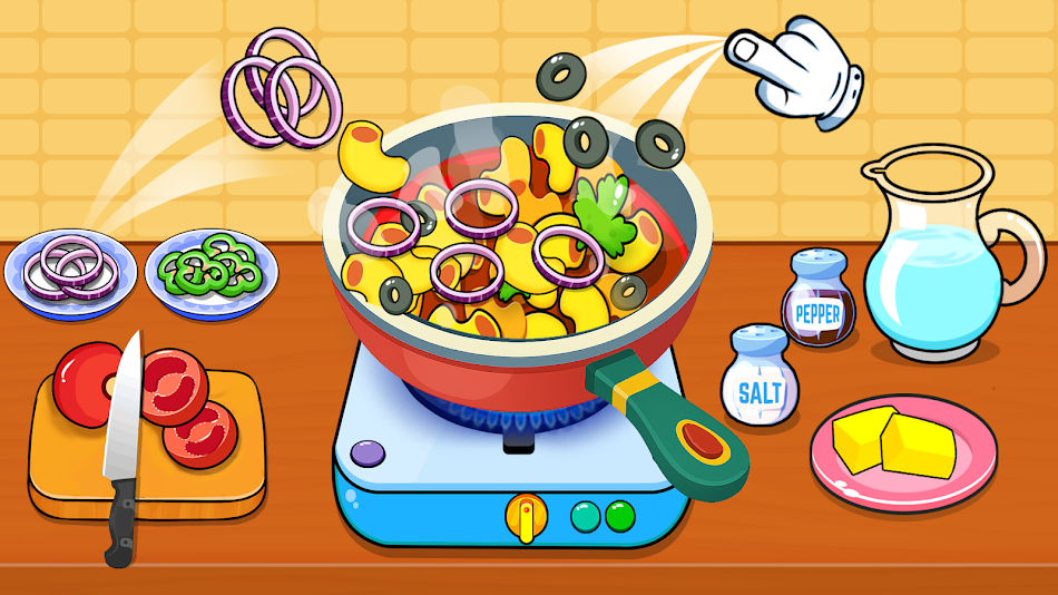 #3. Mini Kitchen Set: Chef Games (Android) Av: Game Shome Studio