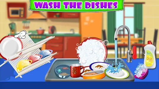 jogos de limpeza de cozinha