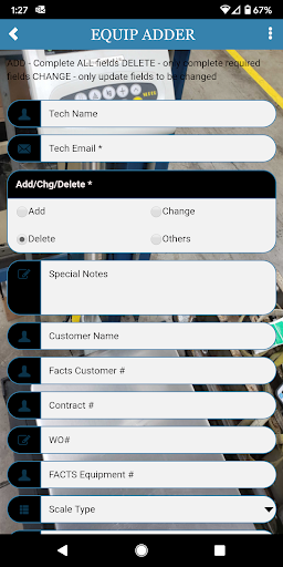 Carlton Technician Apps Screen 2