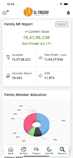 Android application SL Finserv screenshort