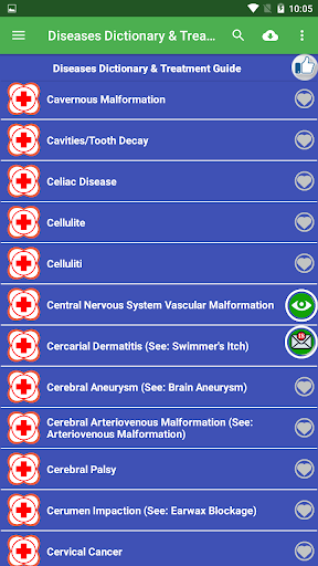 Diseases Dictionary & Treatmen Screen 3