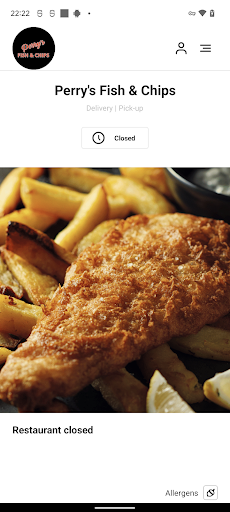 Android application Perry's Fish & Chips screenshort