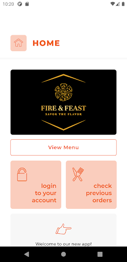 Android application Fire & Feast NE34 screenshort