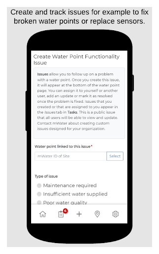 Screenshot of mWater Surveyor