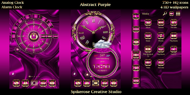 Abstract Purple theme - 1.2 - (Android)
