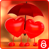 Red marriage love theme icon