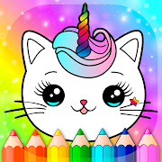World of Unicorn Cats - Caticorns Coloring Book