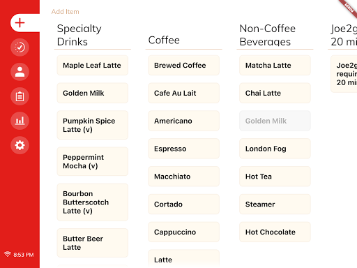 Android application Joe Merchant PLUS (POS) screenshort