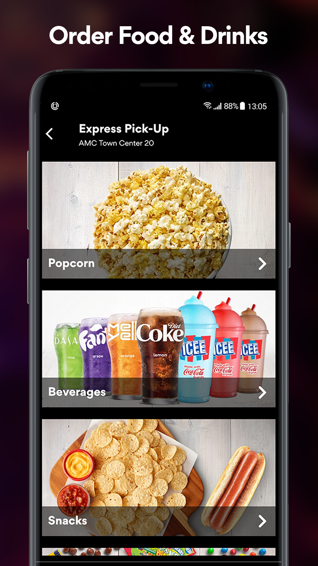 Android application AMC Theatres: Movies & More screenshort