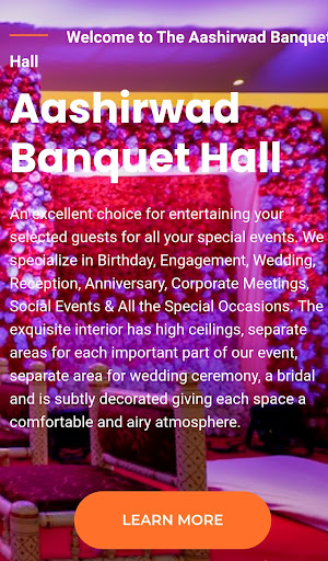 Android application Aashirwad Banquet Hall screenshort