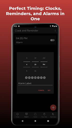 Clock and Reminder Screen 3