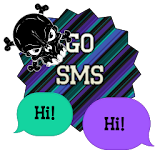 GO SMS - Luv Skulls 6 icon