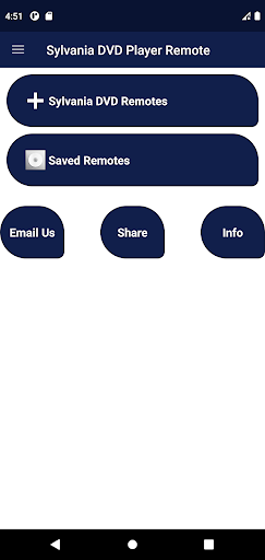 Android application Sylvania DVD Player Remote screenshort