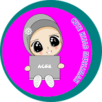 Cute Modish Hijab Muslimah Sticker For WhatsApp