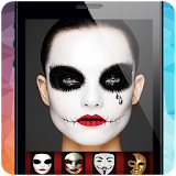 Masquerade mask camera icon