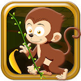 Monkey Run In Jungle Bananas icon