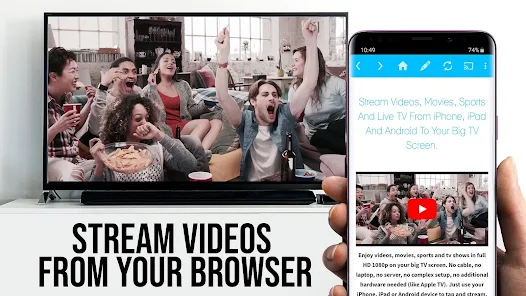 What is the Samsung Smart TV web browser?