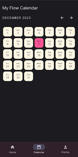 My Flow Screen 2
