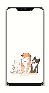 Cute Cartoon dog Wallpaper 4K