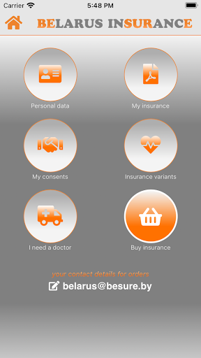 Android application Belarus insurance screenshort