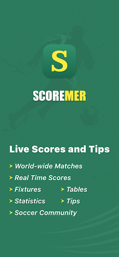 Scoremer - Live Score and Tips Screenshot 1 - AppWisp.com