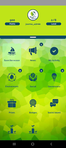 Android application ESG ASSURED screenshort