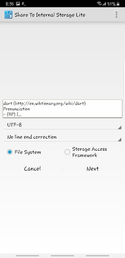 Share To Internal Storage Lite Screen 2