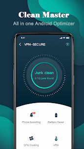 Clean Master-Cache clean, Fast VPN, Phone booster. 1