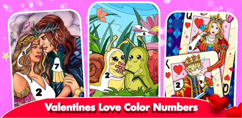 Valentines Love Color Numbers