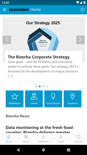 Android application MyBiz by Bizerba screenshort