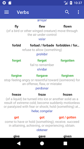 English Verbs Screenshot 2 - AppWisp.com