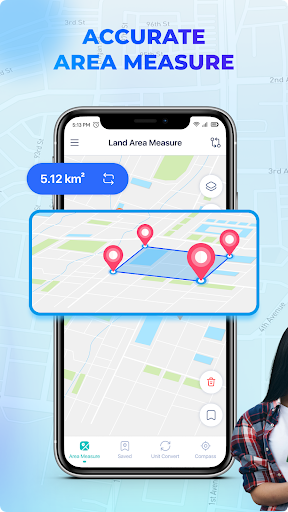 Android application GPS Area Calculator screenshort