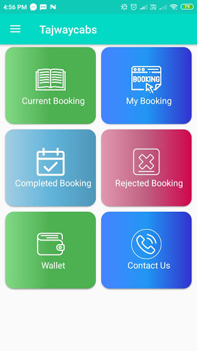 Android application TajwayCabs Partner screenshort