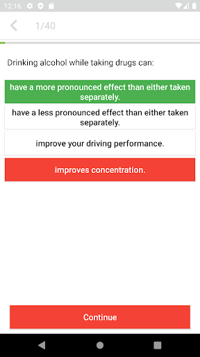 DMV Practice Test NH Screen 3