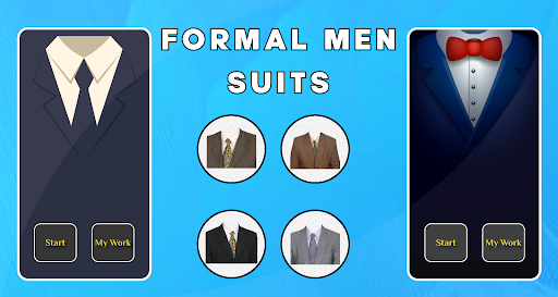 Android application formal Men suit photo editor screenshort