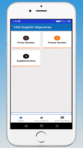 Android application 10th English Objectives screenshort
