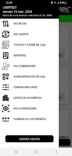 RX - Control de créditos Screen 2
