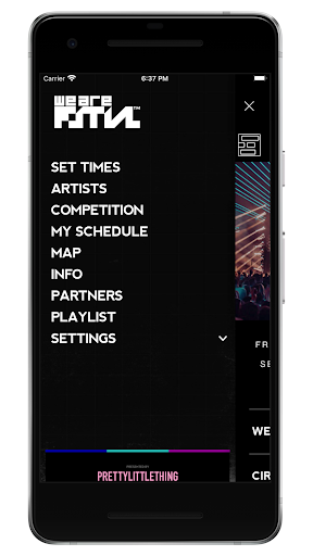 Android application We are FSTVL screenshort
