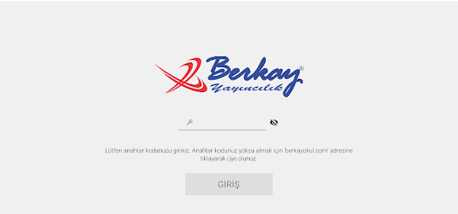 Android application Berkay Mobil Kütüphane screenshort
