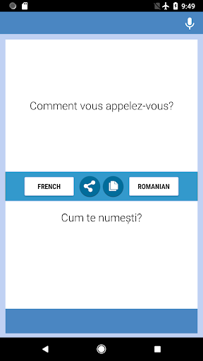 Android application French-Romanian Translator screenshort