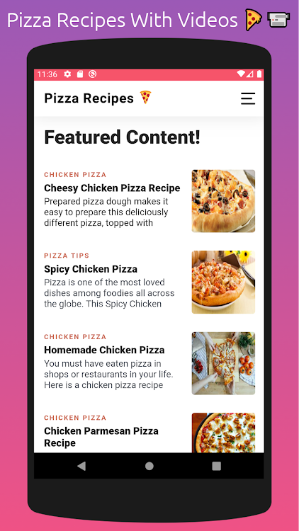 Pizza Recipes With Videos - 3.0.7 - (Android)