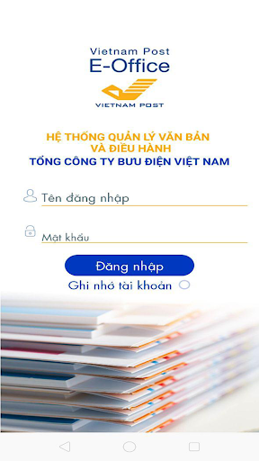 Android application VN POST eOffice screenshort