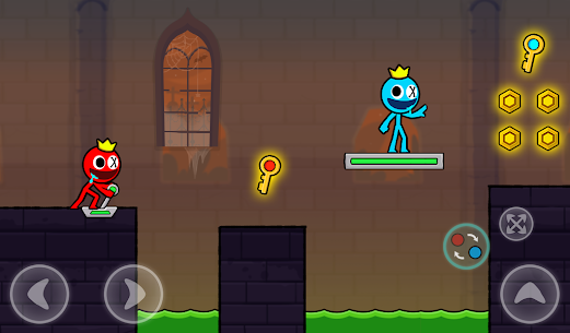 Red and Blue Stickman 2 MOD APK (Unlimited Skin, Lives) 13