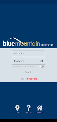 Android application Blue Mountain Credit Union screenshort