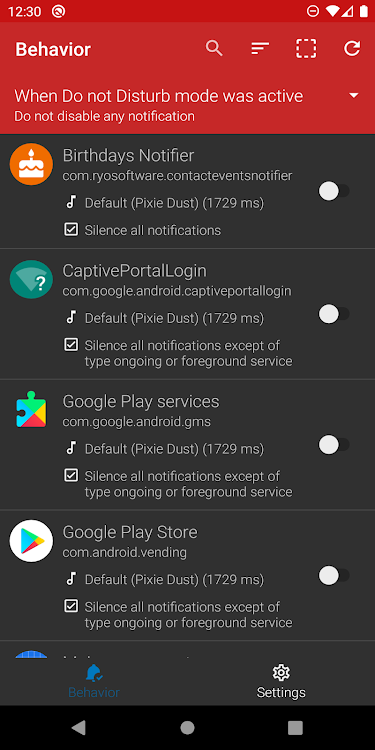 Really Silent Notifications on - 1.2.55 - (Android)