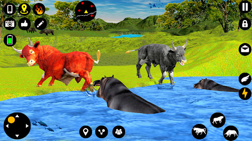 Angry Bull Attack Fight Games